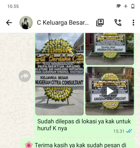 Pengiriman Papan Bunga Duka Pondok Jaya