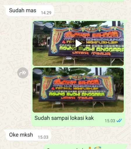 Pengiriman Papan Bunga Pondok Jaya